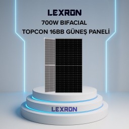 Lexron Topcon 700W Bifacial Half-Cut Güneş Paneli Lexron Topcon 700W Bifacial Half-Cut Güneş Paneli